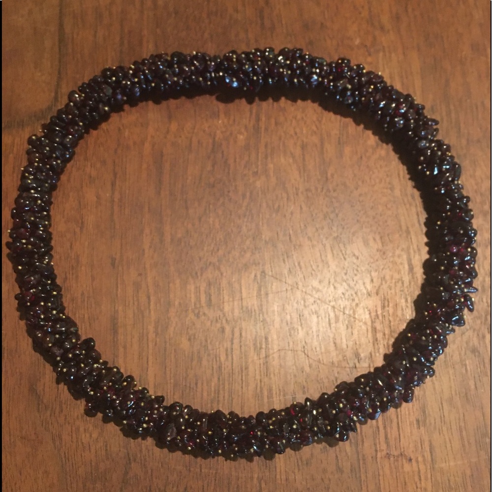 Beautiful Garnet Beaded Necklace